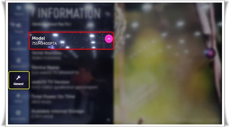 LG TV Modeli ve Seri Numarası Nasıl Öğrenilir?