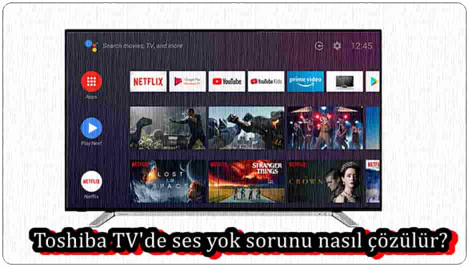 Toshiba TV'de ses yok sorunu